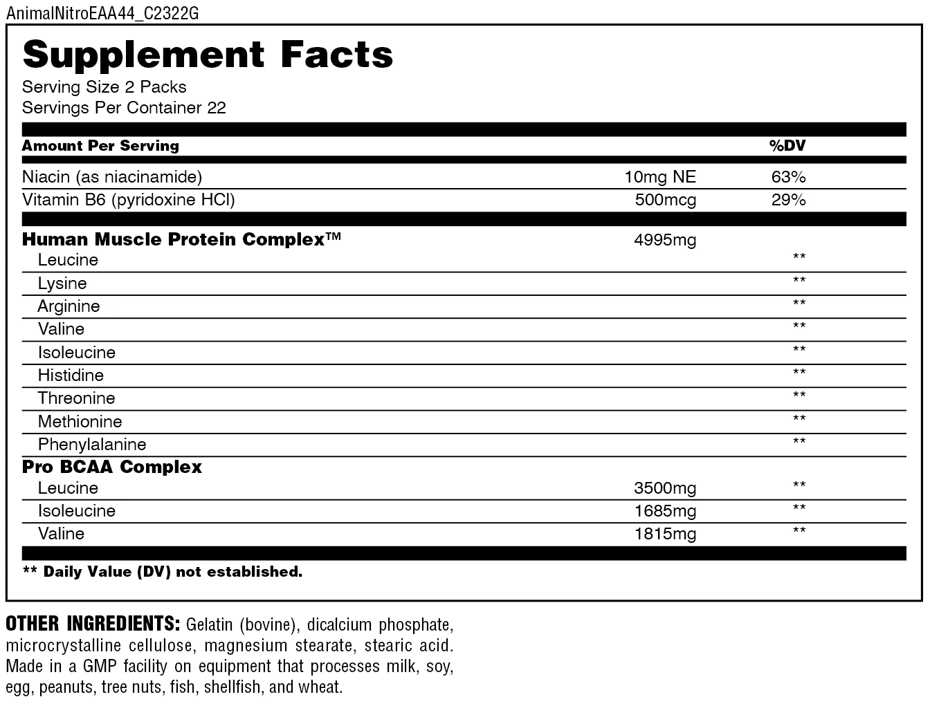 Animal Nitro - 44 packs