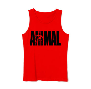 Animal Tank Top - Red & Black - S