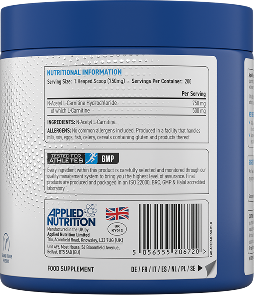 Applied Nutrition Acetyl L-Carnitine - 150 g