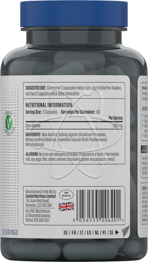 Applied Nutrition Beta-Alanine 1500 - 120 caps