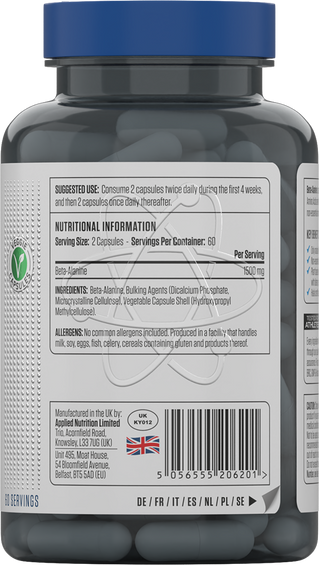 Applied Nutrition Beta-Alanine 1500 - 120 caps