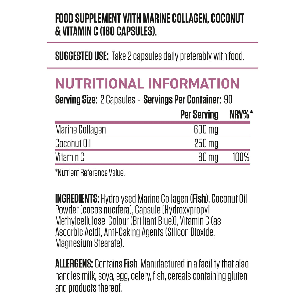 Applied Nutrition Collagen + Coconut - 180 caps