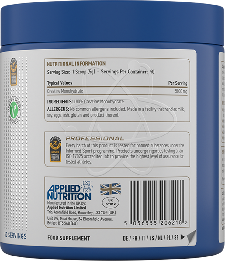 Applied Nutrition Creatine Monohydrate - 250 g