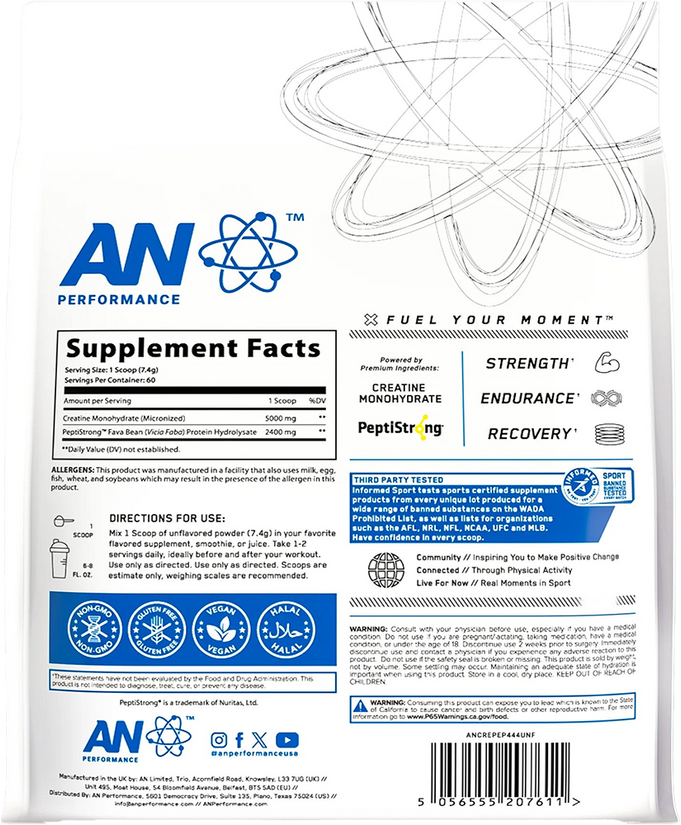 Applied Nutrition Creatine Monohydrate + Peptide - 444 g