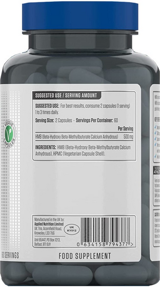 Applied Nutrition HMB 500 mg - 120 caps