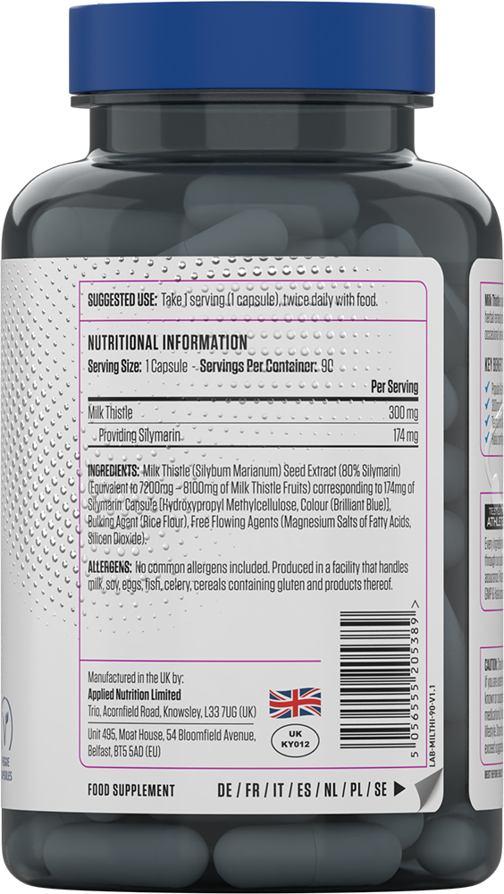 Applied Nutrition Milk Thistle - 90 caps
