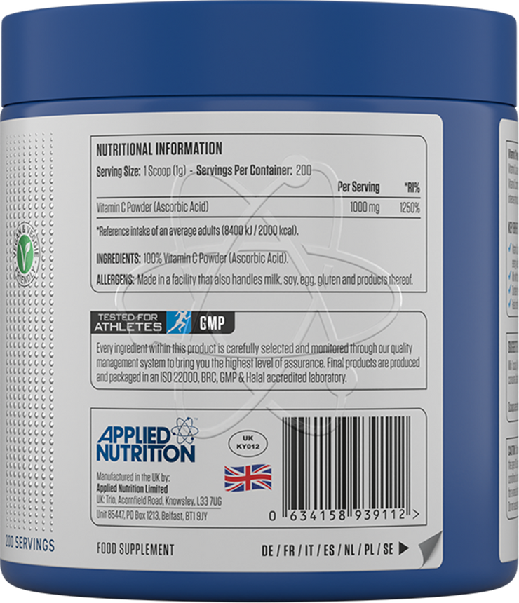 Applied Nutrition Vitamin C Powder - 200 g