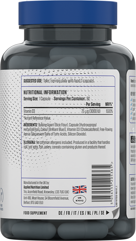 Applied Nutrition Vitamin D3 - 90 caps