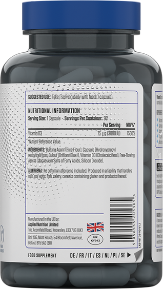Applied Nutrition Vitamin D3 - 90 caps