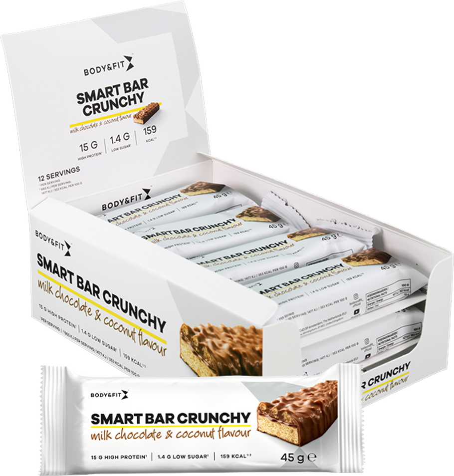 Body & Fit Protein Bar Crunchy - 12 x 45 g