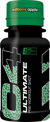 C4 Ultimate Shot - 12 x 60 ml - Millions Green Apple