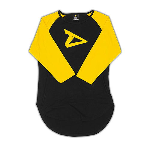 Dedicated 3/4 Sleeve Raglan Shirt Logo - Black