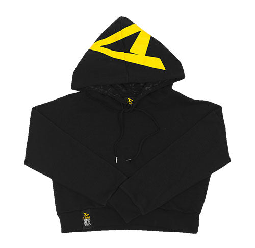 Dedicated Women Cotton Cropped Hoodie - Black
