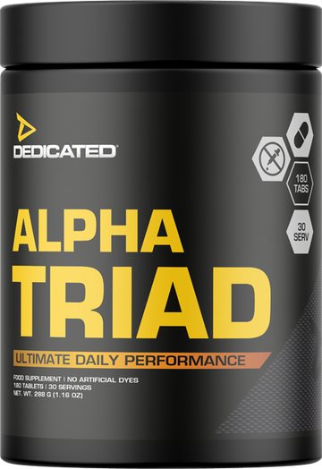 Dedicated Nutrition Alpha Triad - 180 tabs