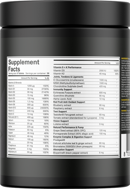 Dedicated Nutrition Alpha Triad - 180 tabs