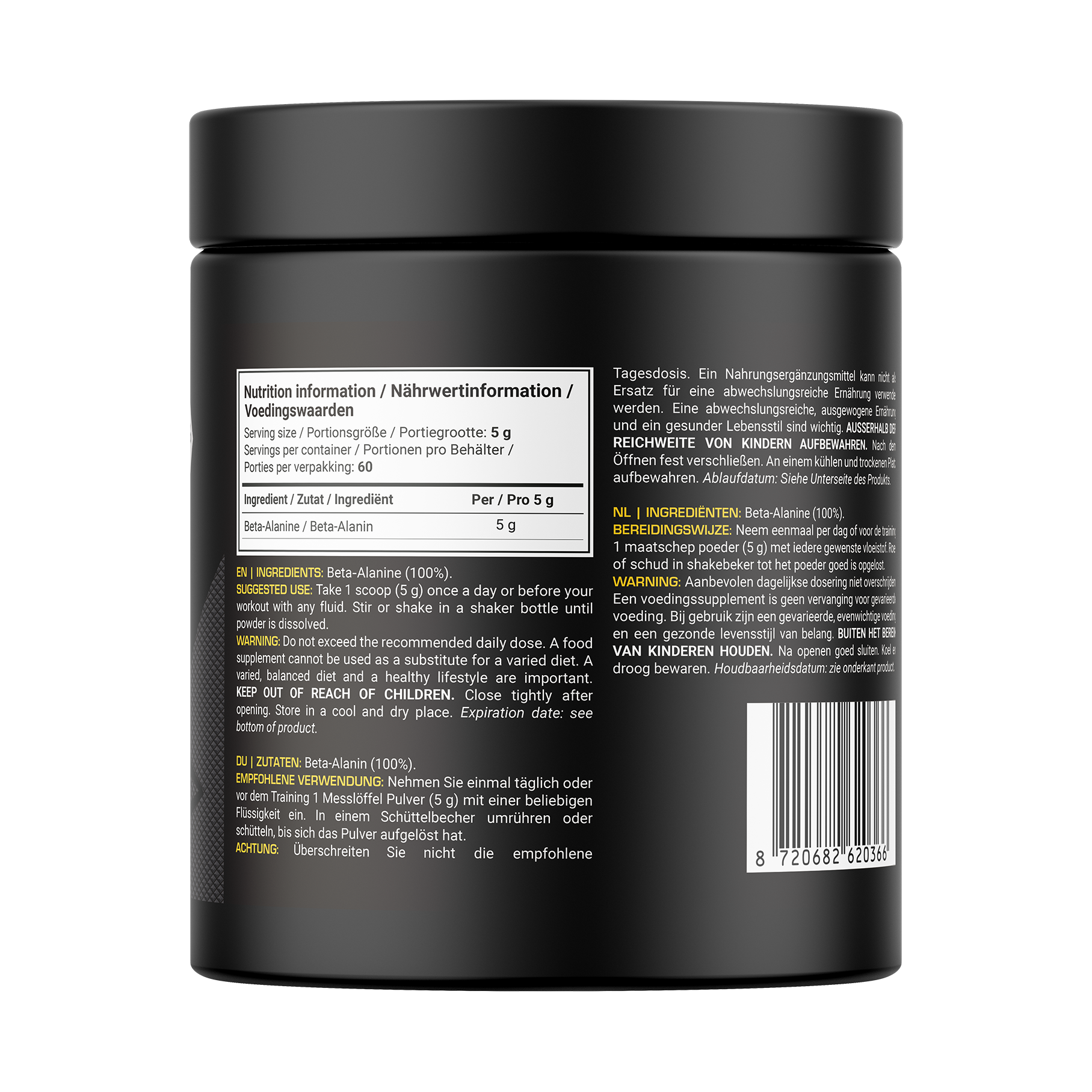 Dedicated Nutrition Beta-Alanine - 300 g