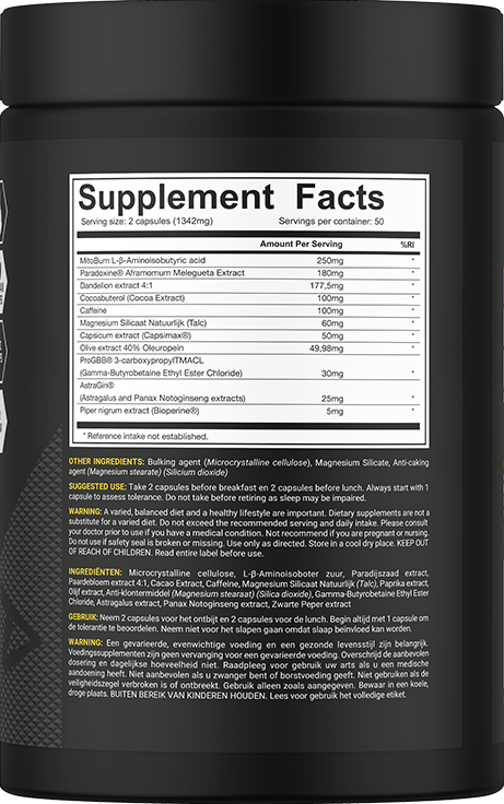Dedicated Nutrition LIPO-BOL - 100 caps