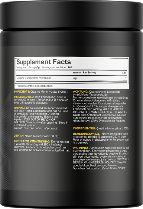 Dedicated Nutrition Micronized Creatine Monohydrate - 500 g