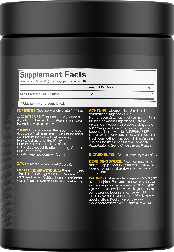 Dedicated Nutrition Micronized Creatine Monohydrate - 500 g