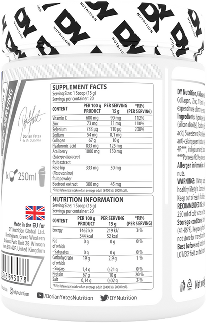 DY Nutrition Collagen Complex - 300 g - Grape