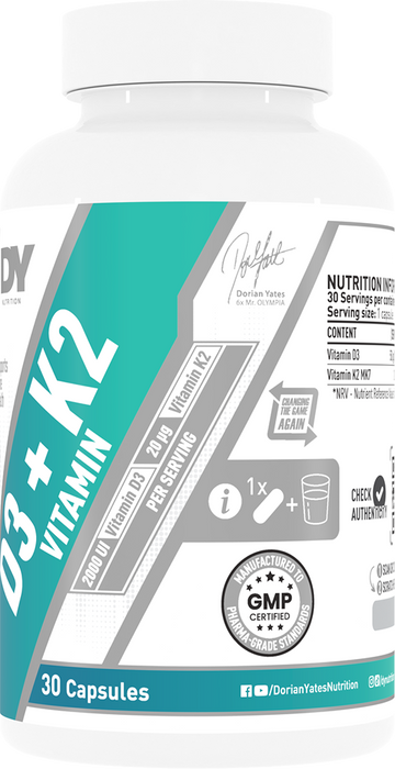 DY Nutrition D3 + K2 Vitamin - 30 caps