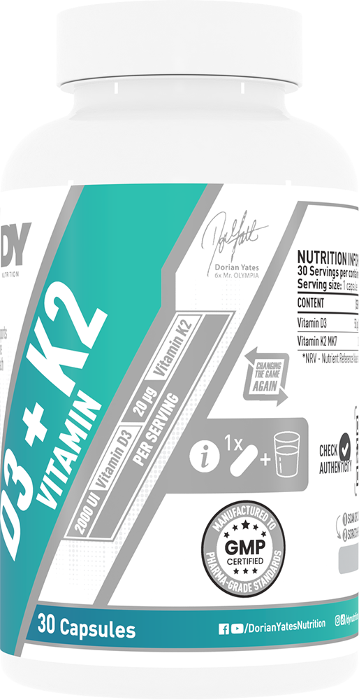 DY Nutrition D3 + K2 Vitamin - 30 caps