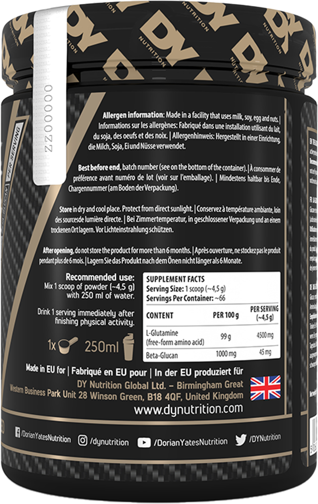 DY Nutrition Glutamine - 300 g