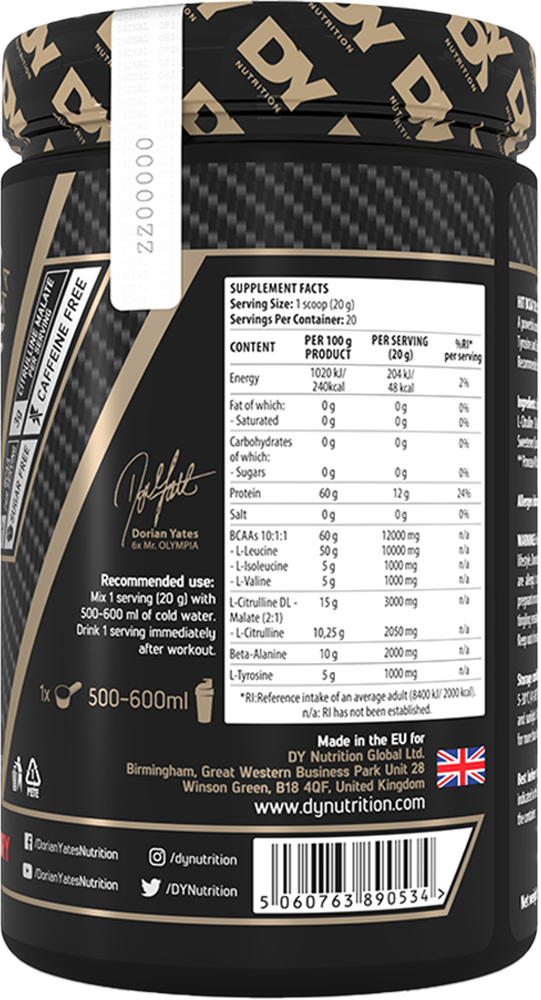 DY Nutrition HIT BCAA 10:1:1 - 400 g
