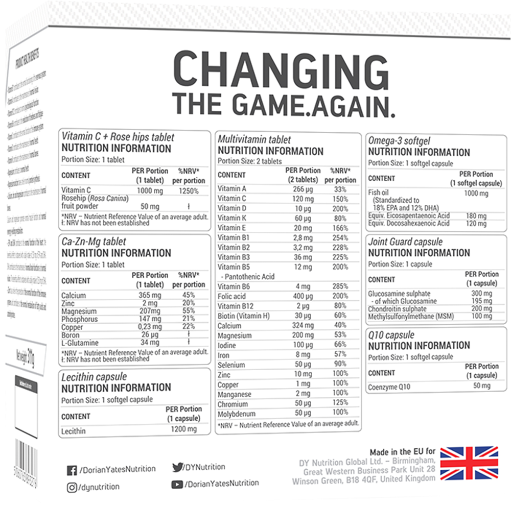 DY Nutrition HIT Pack Complex - 30 Servings