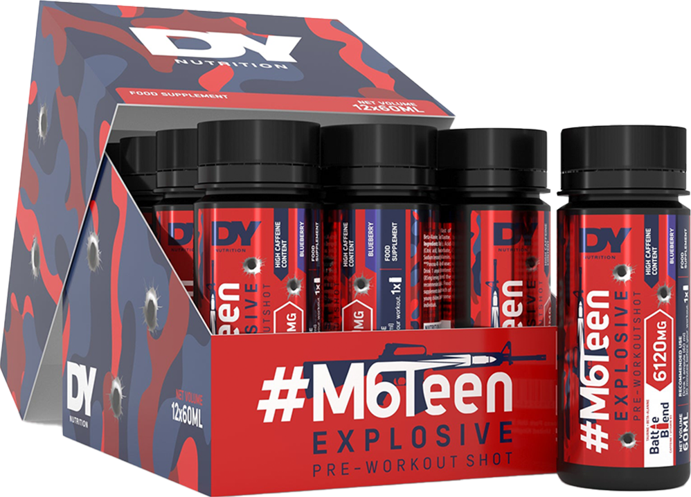 DY Nutrition M6Teen Pre-workout Shots - 12 x 60 ml
