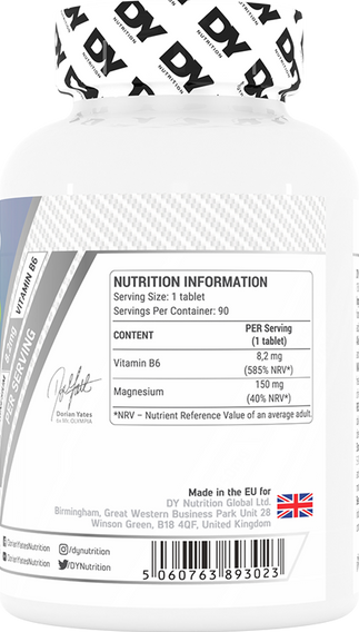 DY Nutrition Magnesium + B6 Organic - 90 tabs