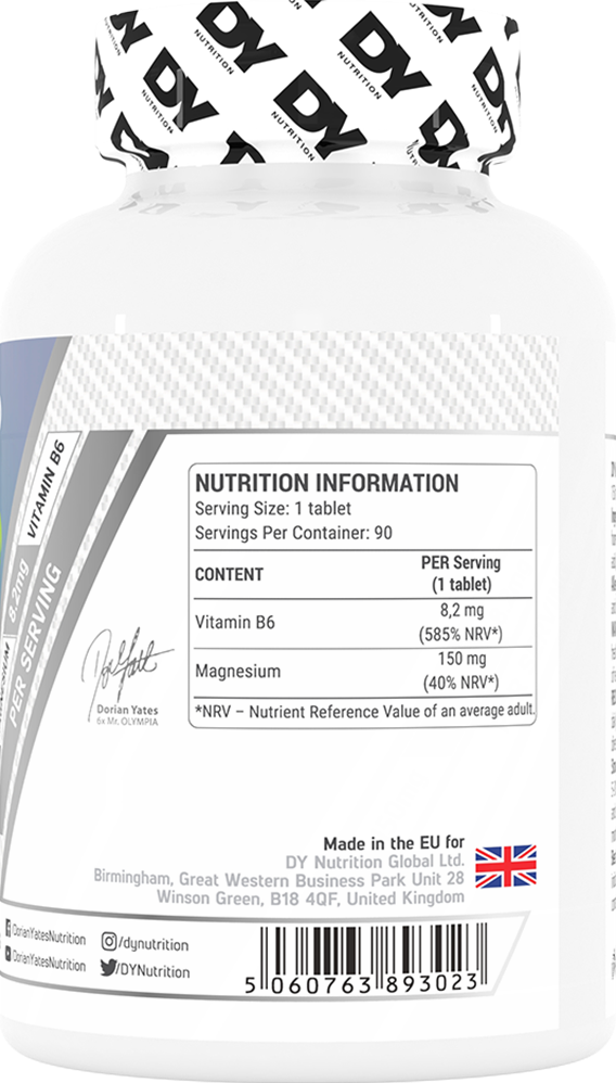 DY Nutrition Magnesium + B6 Organic - 90 tabs