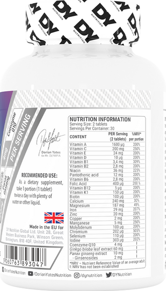 DY Nutrition Multivitamin Complex - 60 tabs