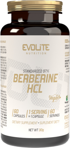 Evolite Berberine HCL 400 mg - 60 caps