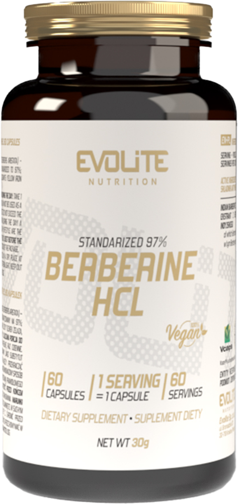 Evolite Berberine HCL 400 mg - 60 caps