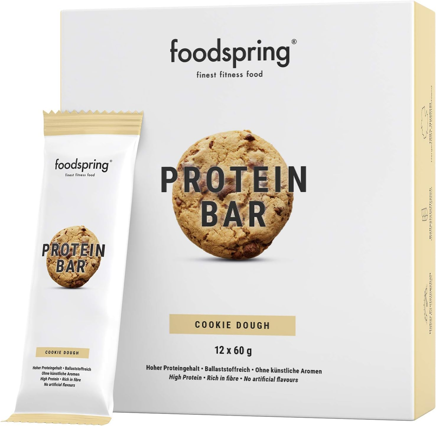 Foodspring Protein Bar High Protein - 12 x 60 g