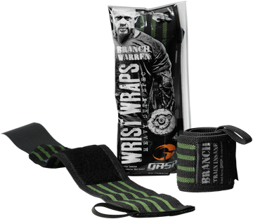 GASP Branch Warren 18" Wrist Wraps - Black