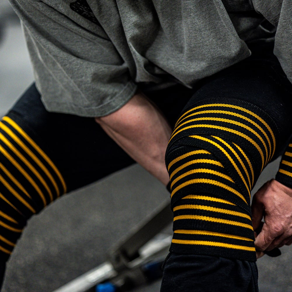GASP Knee Wraps - Black/Flame