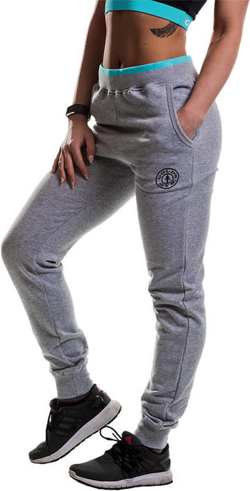 GGLPNT050 Gold's Gym Ladies Jog Pants - Grey