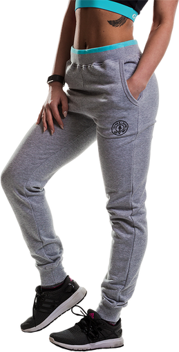 GGLPNT050 Gold's Gym Ladies Jog Pants - Grey