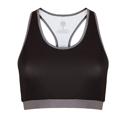 GGLTOP047 Gold's Gym Ladies Crop Top - Grey