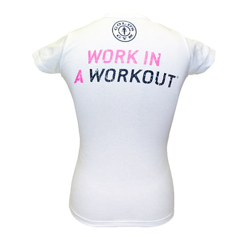 GGLTS044 Gold's Gym Ladies T-Shirt Joe - White - L