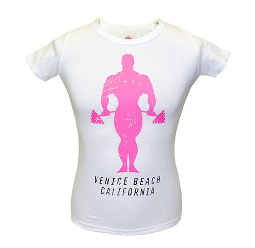 GGLTS044 Gold's Gym Ladies T-Shirt Joe - White - L