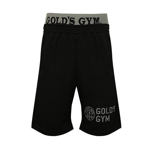 GGSHO069 Gold's Gym Mesh Short Zip Pocket - XXL - Black