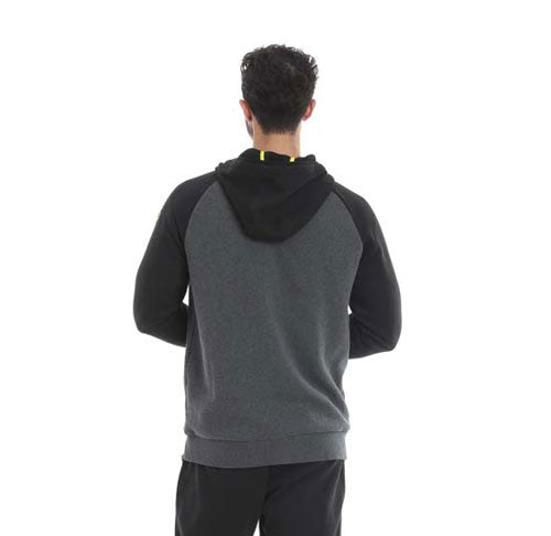 GGSWT086 Gold's Gym Embossed Hood Sweater - Charcoal/Black - S