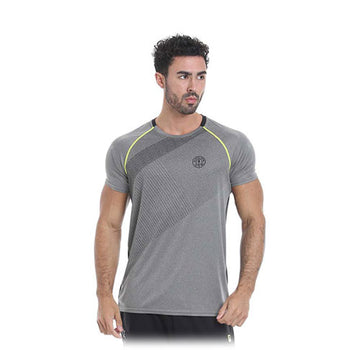 GGTS079 Gold's Gym Performance T-Shirt - Grey/Black