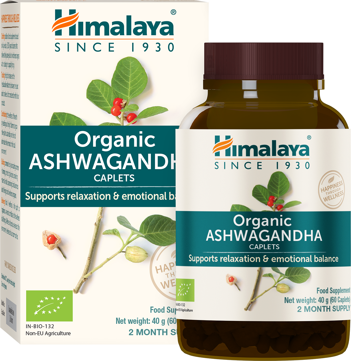 Himalaya Organic Ashwagandha - 60 caps
