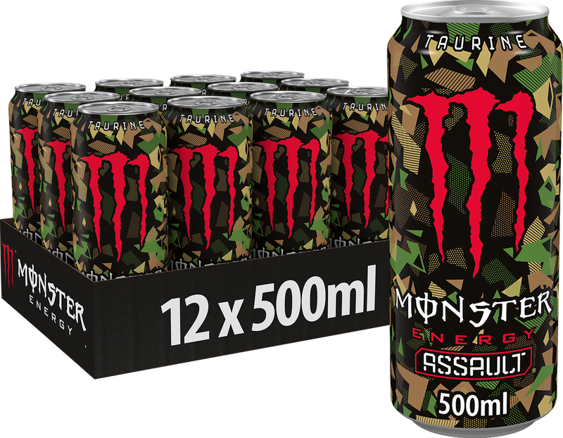 Monster Energy Assault - 12 x 500 ml