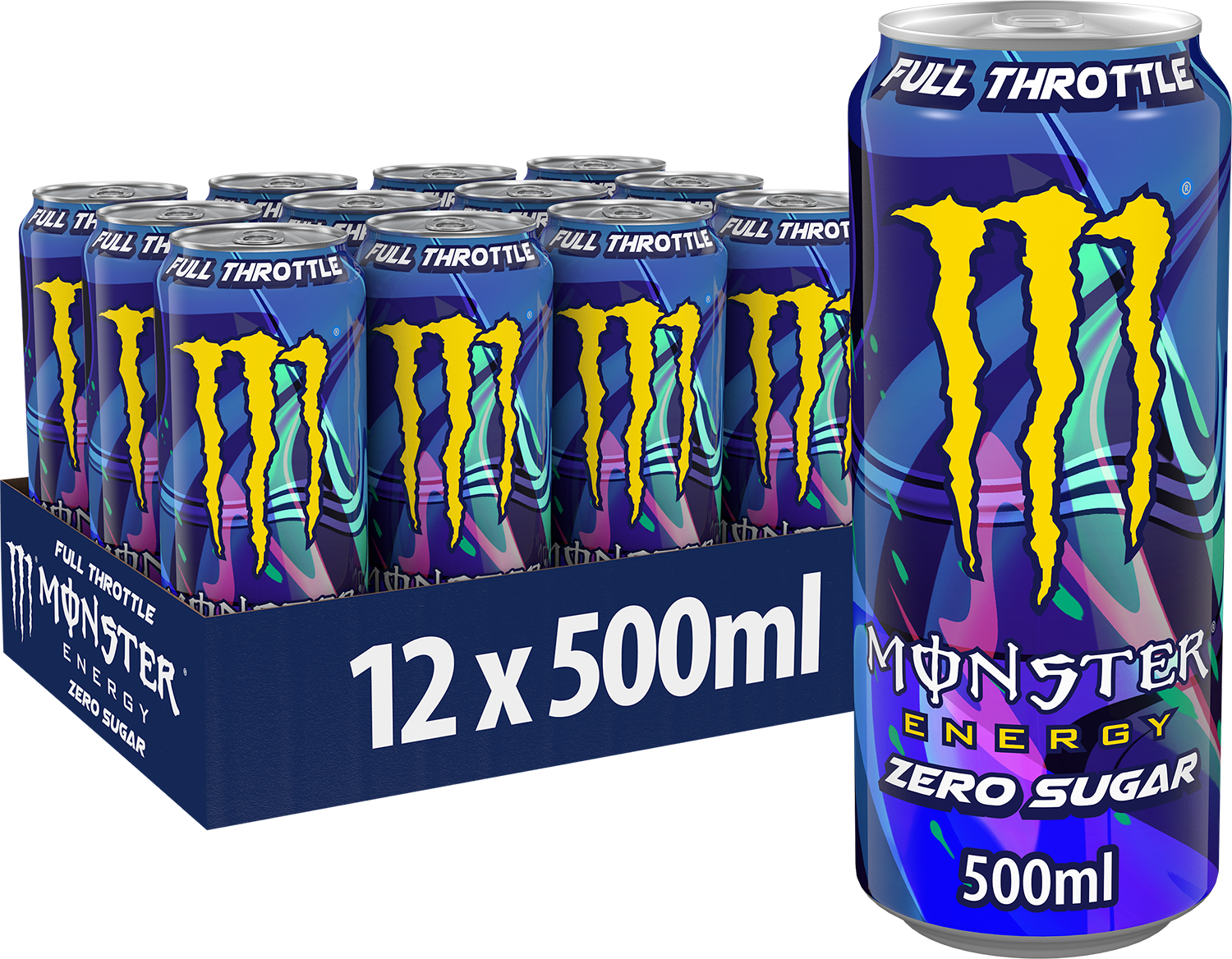 Monster Energy Full Throttle Zero Sugar - 12 x 500 ml