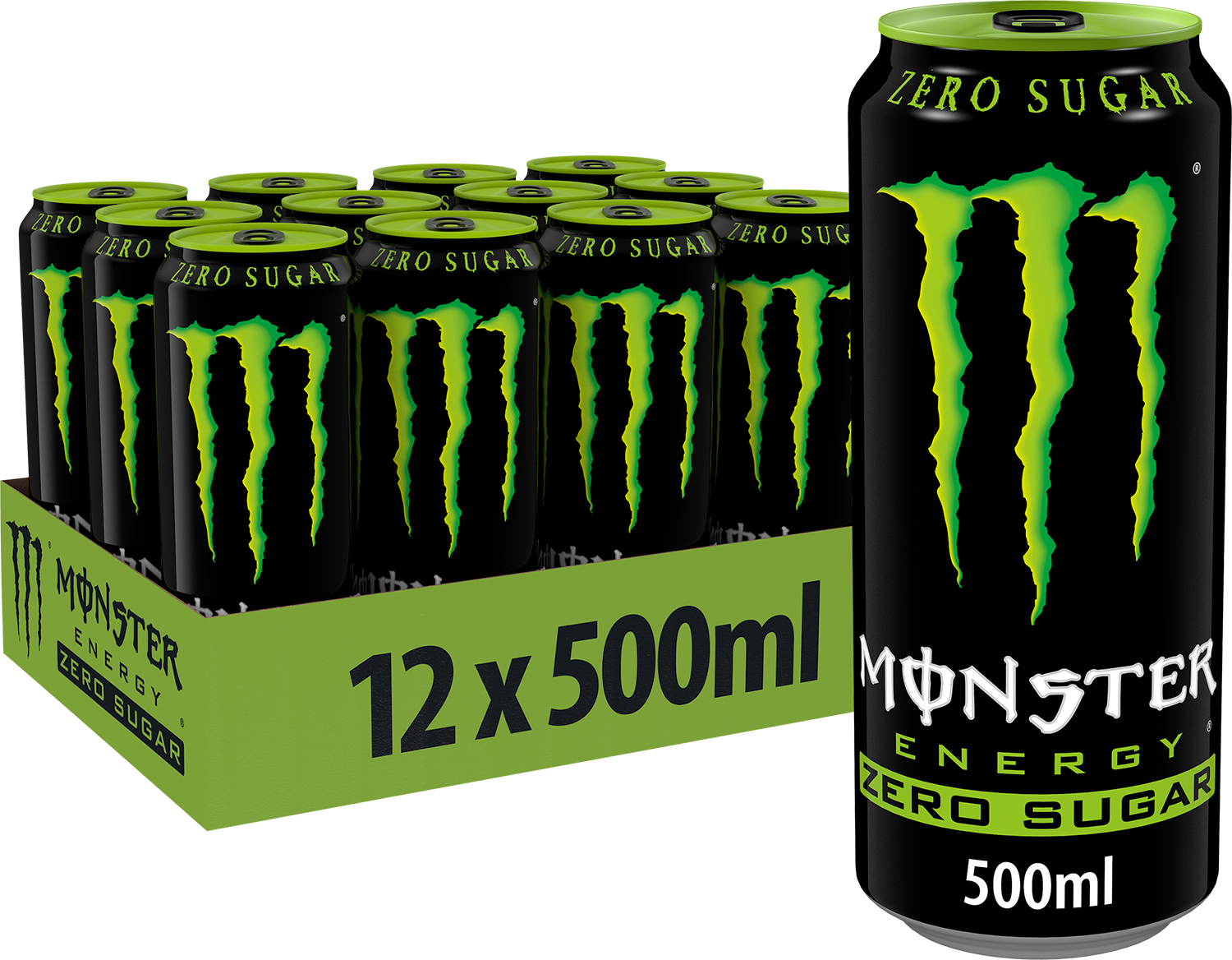 Monster Energy Original Zero Sugar - 12 x 500 ml